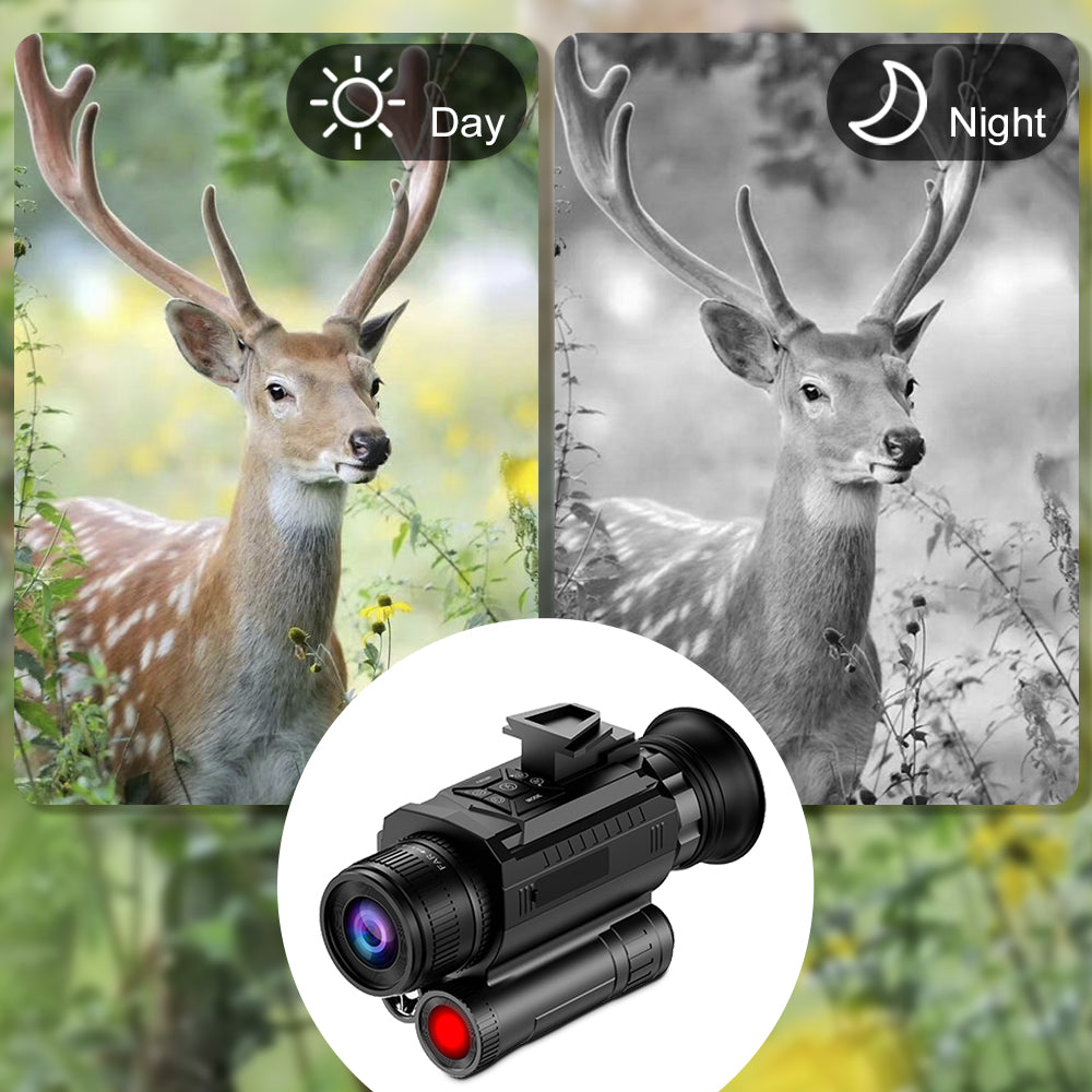 Light - Weighted Monocular Night Vision Spherical Night Lens with Tactical Light Suited for Spirited Outdoor Engagements