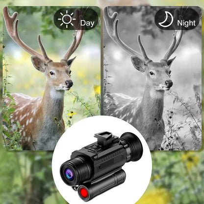 Light - Weighted Monocular Night Vision Spherical Night Lens with Tactical Light Suited for Spirited Outdoor Engagements