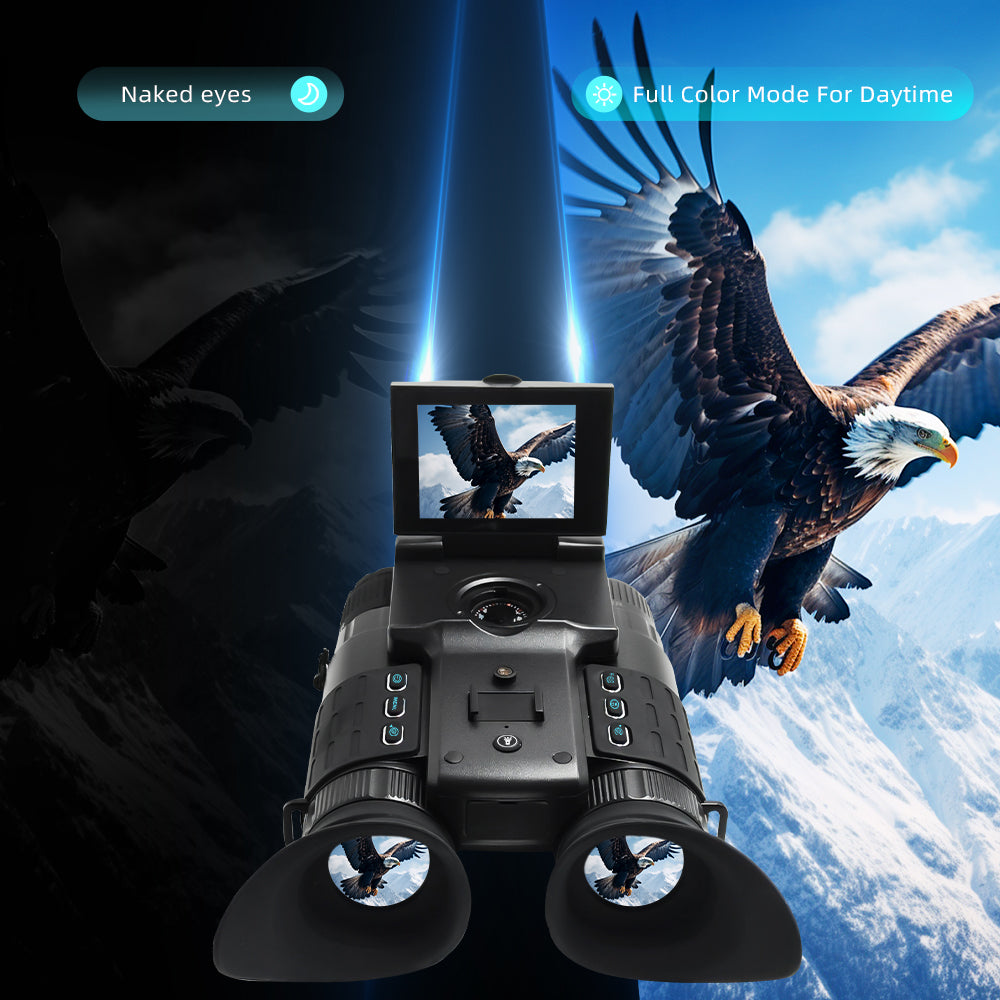 New Arrivals Helmet Night Vision Binoculars OLED HD Screen CMOS 4K UHD Head Mounted InfraredNight Vision Goggles with 64GB