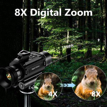 Light - Weighted Monocular Night Vision Spherical Night Lens with Tactical Light Suited for Spirited Outdoor Engagements