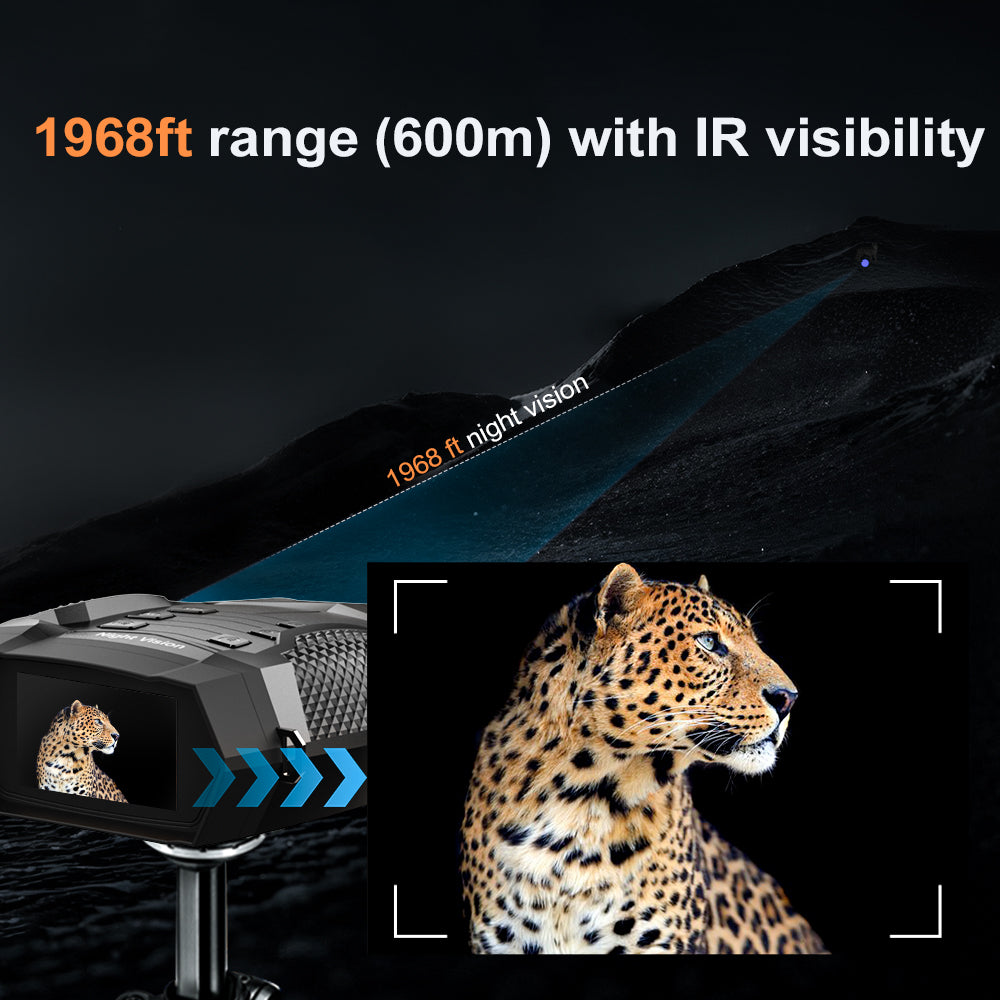 4K FHD Night Vision Binoculars With 5X Magnification 600 Meters Range Infrared Camera Easy to Carry ODM Customized Support