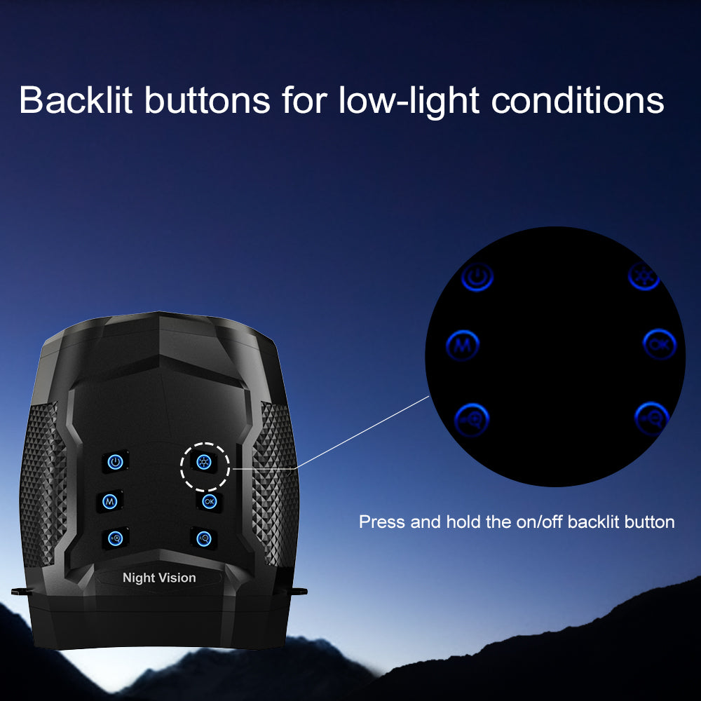 4K FHD Night Vision Binoculars With 5X Magnification 600 Meters Range Infrared Camera Easy to Carry ODM Customized Support