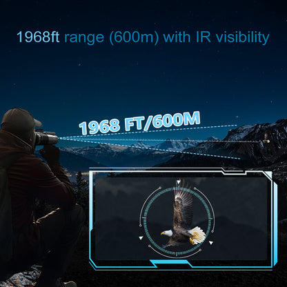 New Arrivals Helmet Night Vision Binoculars OLED HD Screen CMOS 4K UHD Head Mounted InfraredNight Vision Goggles with 64GB
