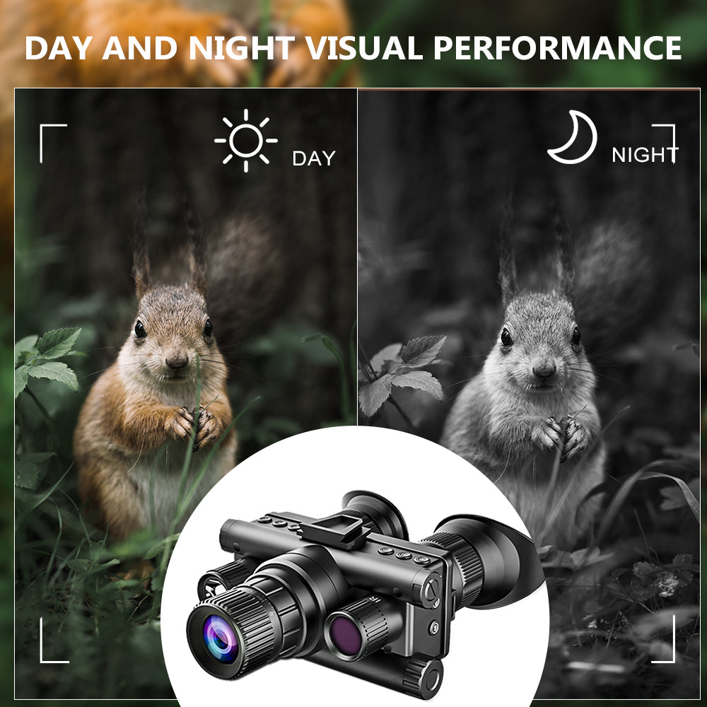 4K Night Vision Goggles Binoculars IR 1968ft 64GB Tactical Light EPP Packaging & SCOPE for Air-Soft Games Nocturnal Fishing