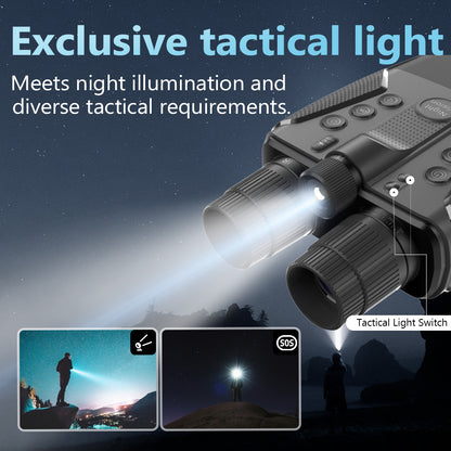4" Ultra Screen Binoculars Night Vision Binoculars Digital Infrared 5X Zoom Hunting Accessories 3-in-1 Night Vision Device