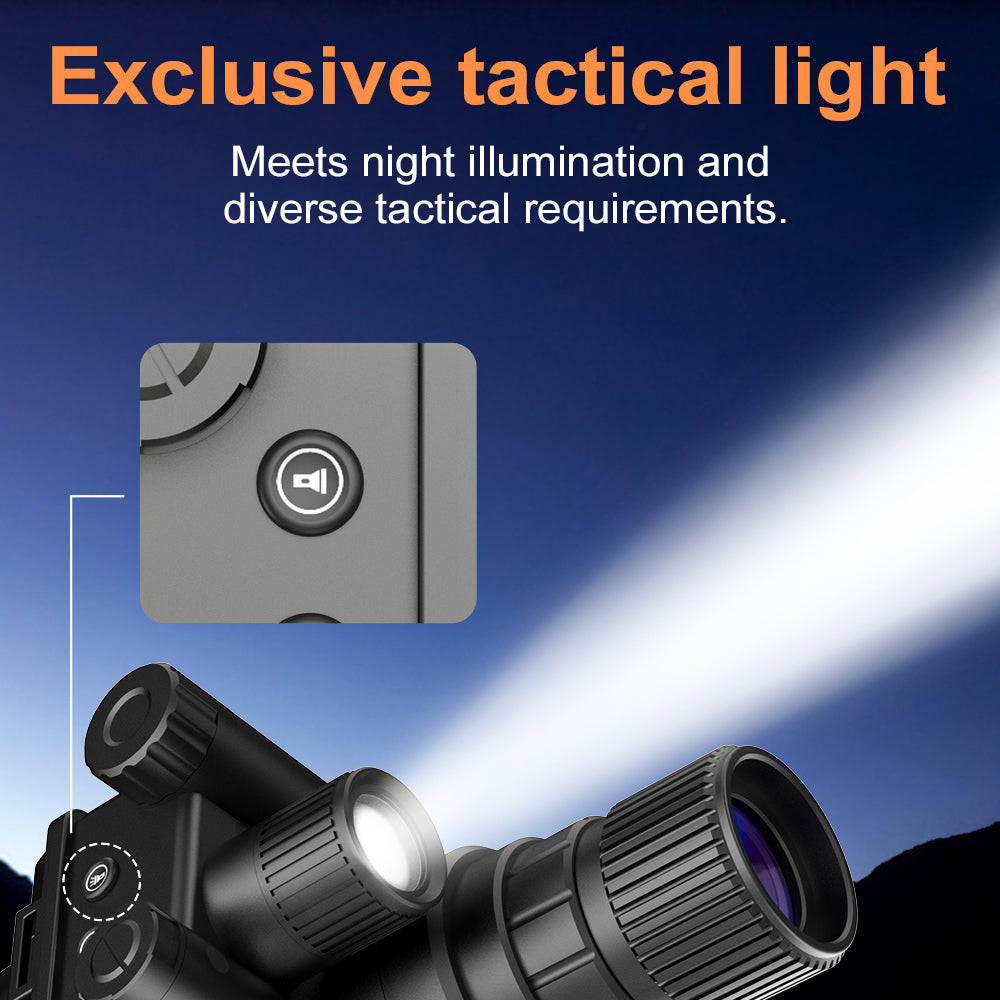 4K Night Vision Goggles Binoculars IR 1968ft 64GB Tactical Light EPP Packaging & SCOPE for Air-Soft Games Nocturnal Fishing